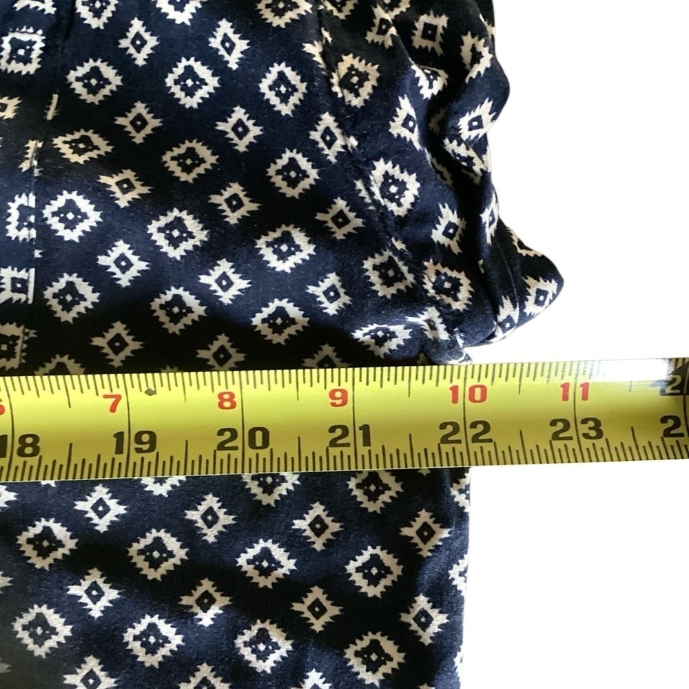 Jachs Girlfriend Top Small Black & White Cuffed Cap Sleeve Button Up Shirt Sz XL - Picture 13 of 16